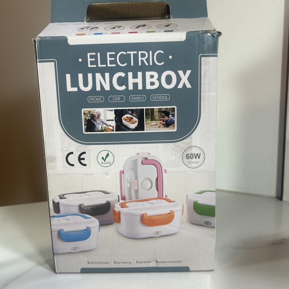 1.5L Electric Heating Lunch Box Portable for Car Office Food Warmer Container US